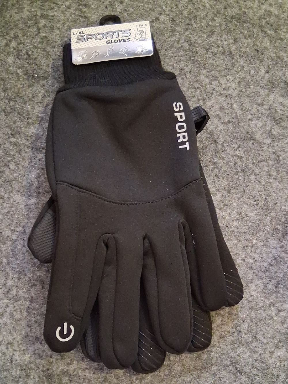 Sport Black Touchscreen Men Gloves